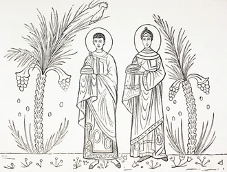 St. Cecilia en haar man Valerian, uit 